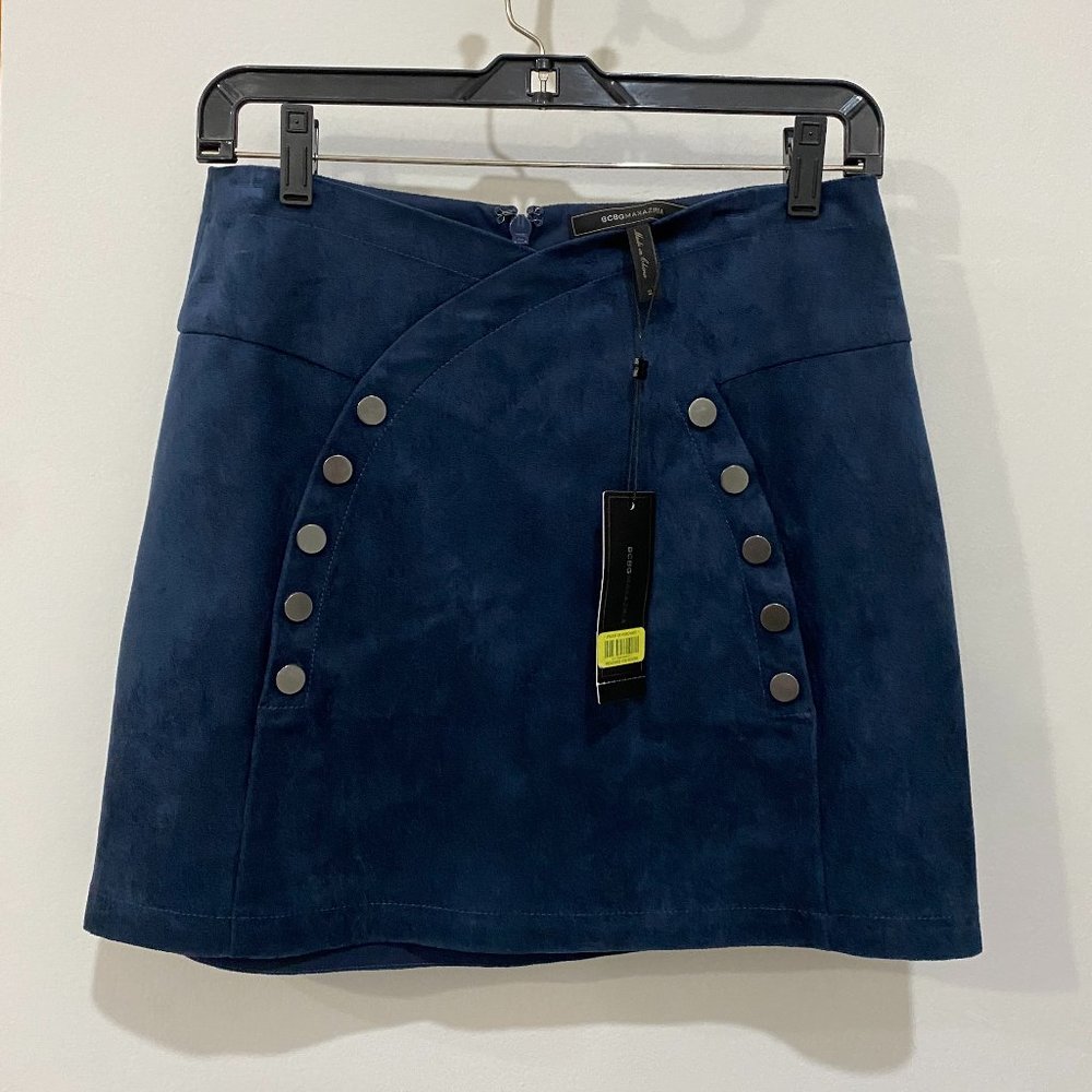 BCBG MAXAZRIA suede skirt